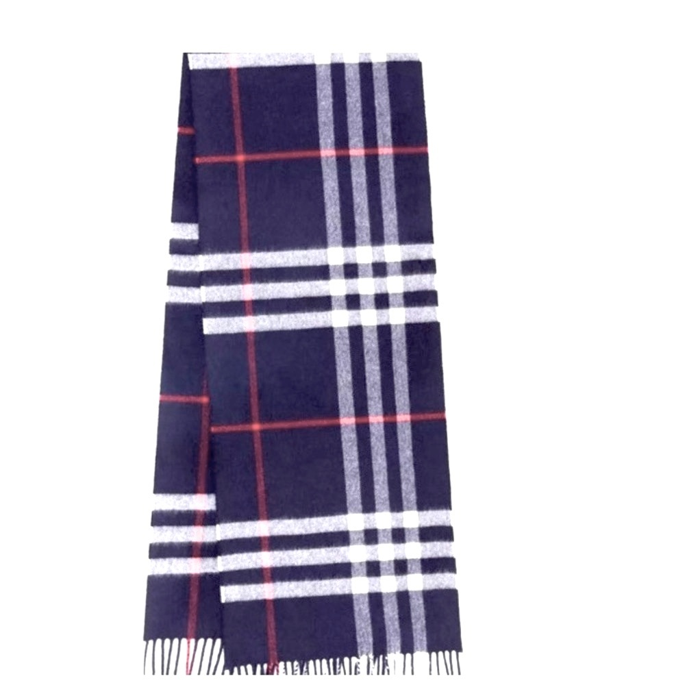 NEW Navy Classic Plaid Scarf | 1 LEFT - Picture 3 of 7